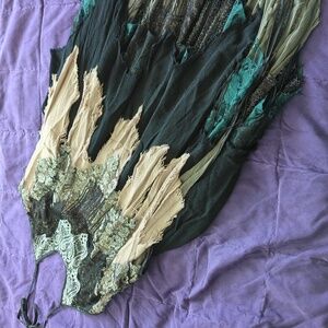 Tickle Thy Fantasy Rag Cream Top/Skirt Set